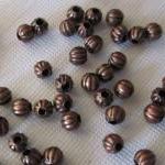 Antique Copper Pumpkin Bead ..