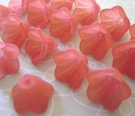 Petunia Flower Cranberry Red Hand Dyed (10)