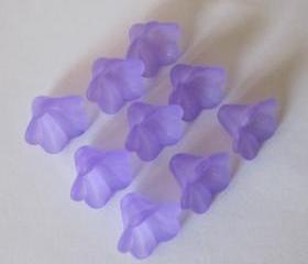 Petunia Flower Purple Hand Dyed (10)