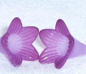 Trumpet Flower Violet on Violet Hand Dyed (2)