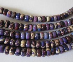 Gemstone Regalite Rondells 6mm x 4mm purple mixed (20)