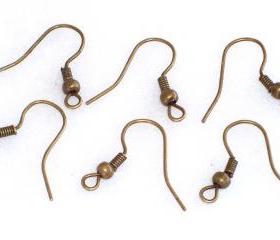 French Hook Earwires Antique Brass (24)