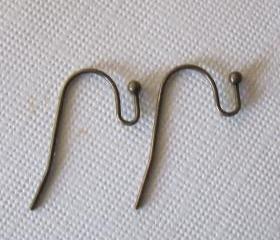French Hook Ball Head Earwires Antique Brass (24)