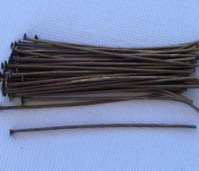 Headpins Antique Brass 2 inches (100)