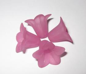 Lily Flower Bead Plum (6)
